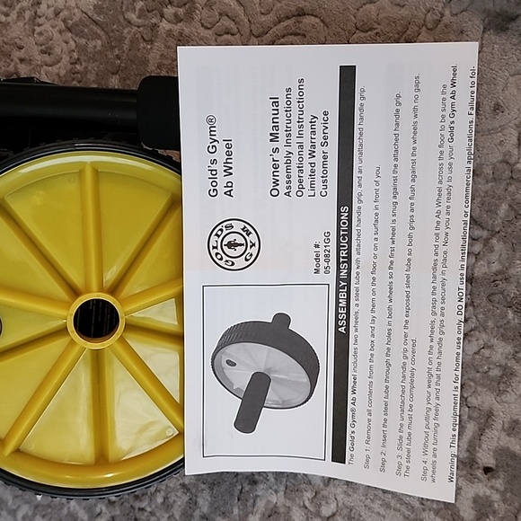 Exercise - Gold's Gym AB Wheel - Picture 3 of 3